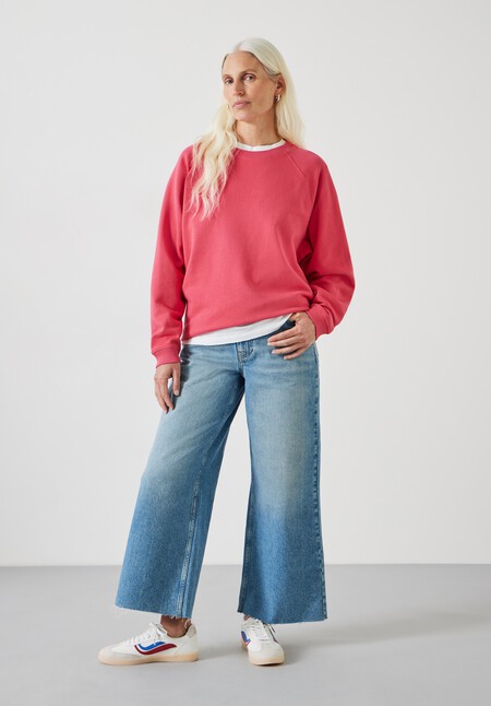 Verne Cotton Oversized Raglan Sweatshirt
