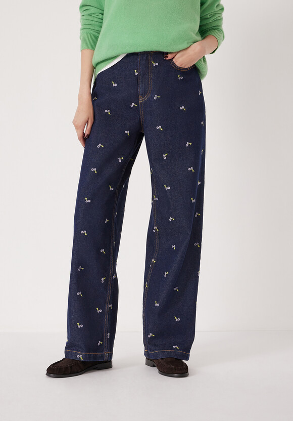 Romy Embroidered Floral Jeans
