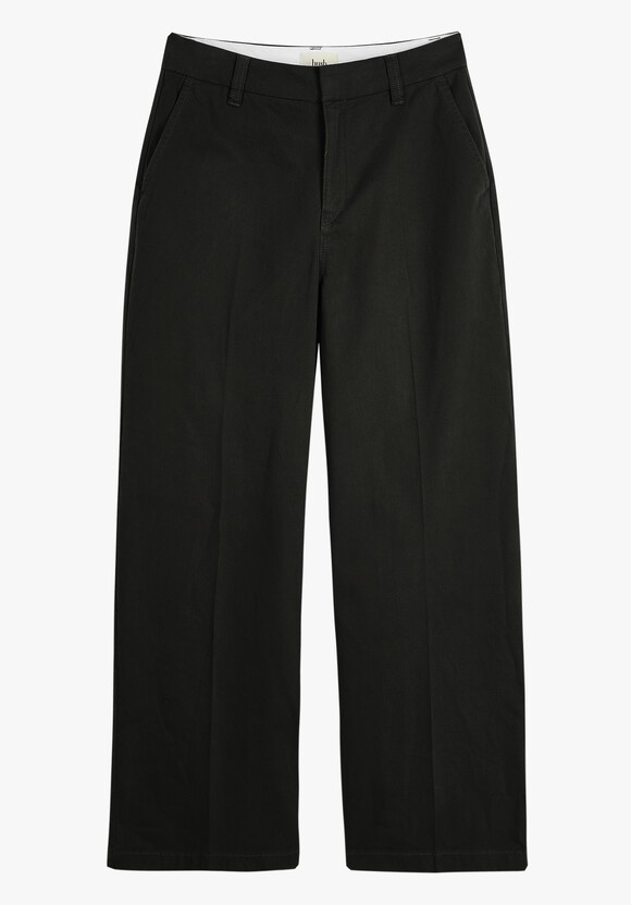 Camille Flat Front Cotton Trousers