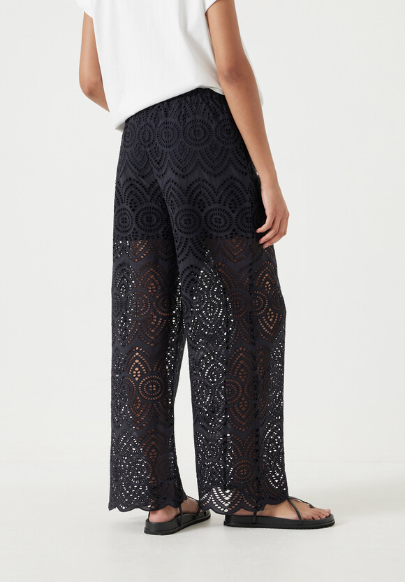 Cotton Broderie Trousers