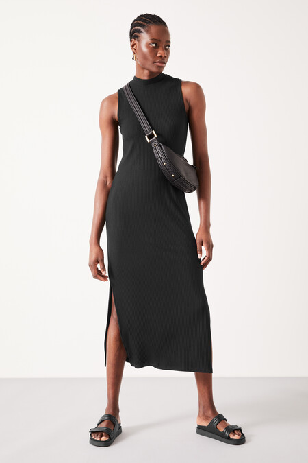 Alexis Ribbed Jersey Midi Dress