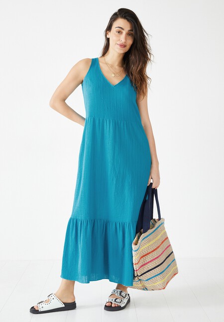 Textured Maxi Dress