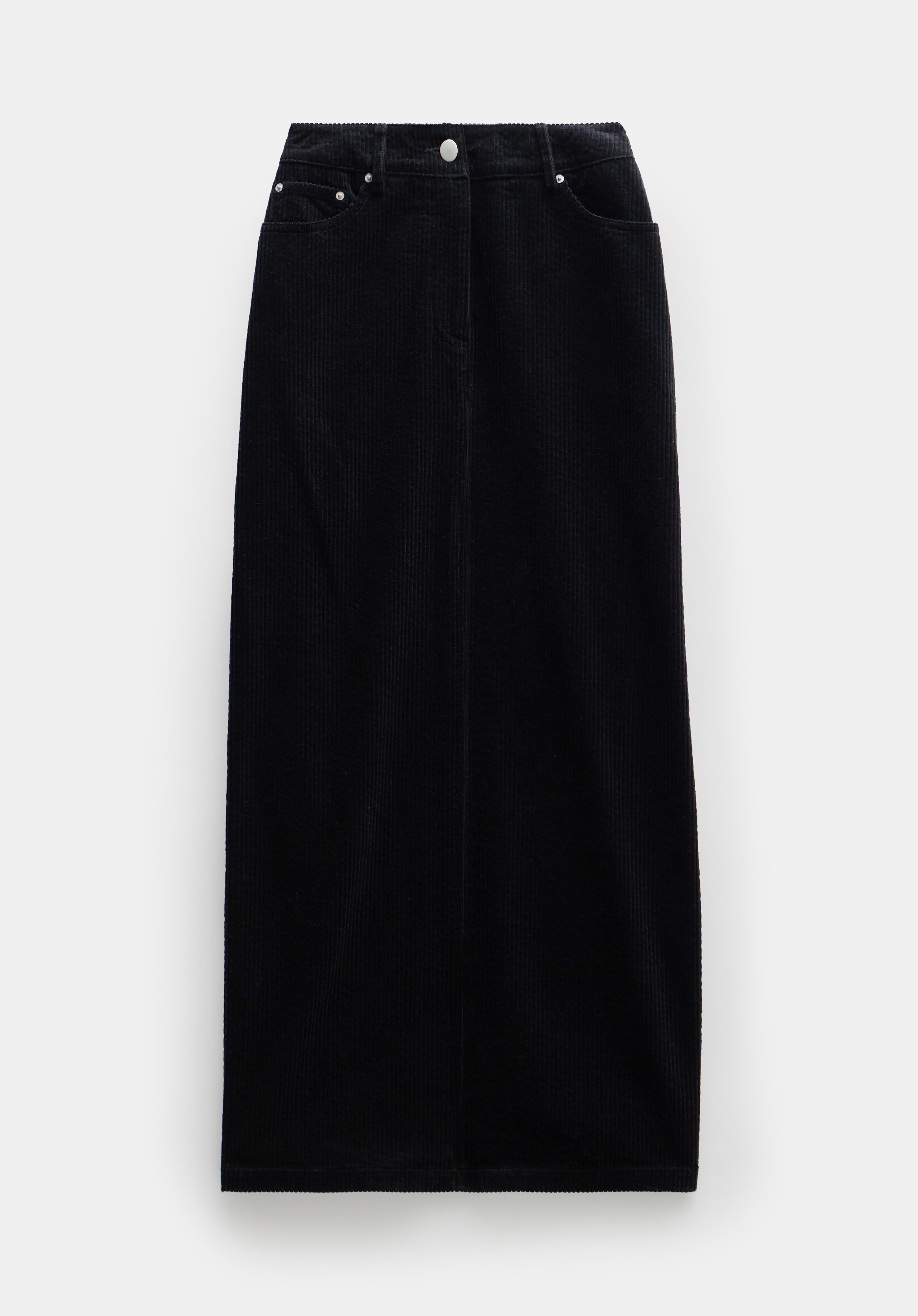 Black cord maxi skirt clearance