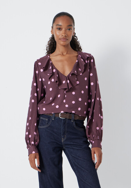 Air Flow Ruffle Blouse