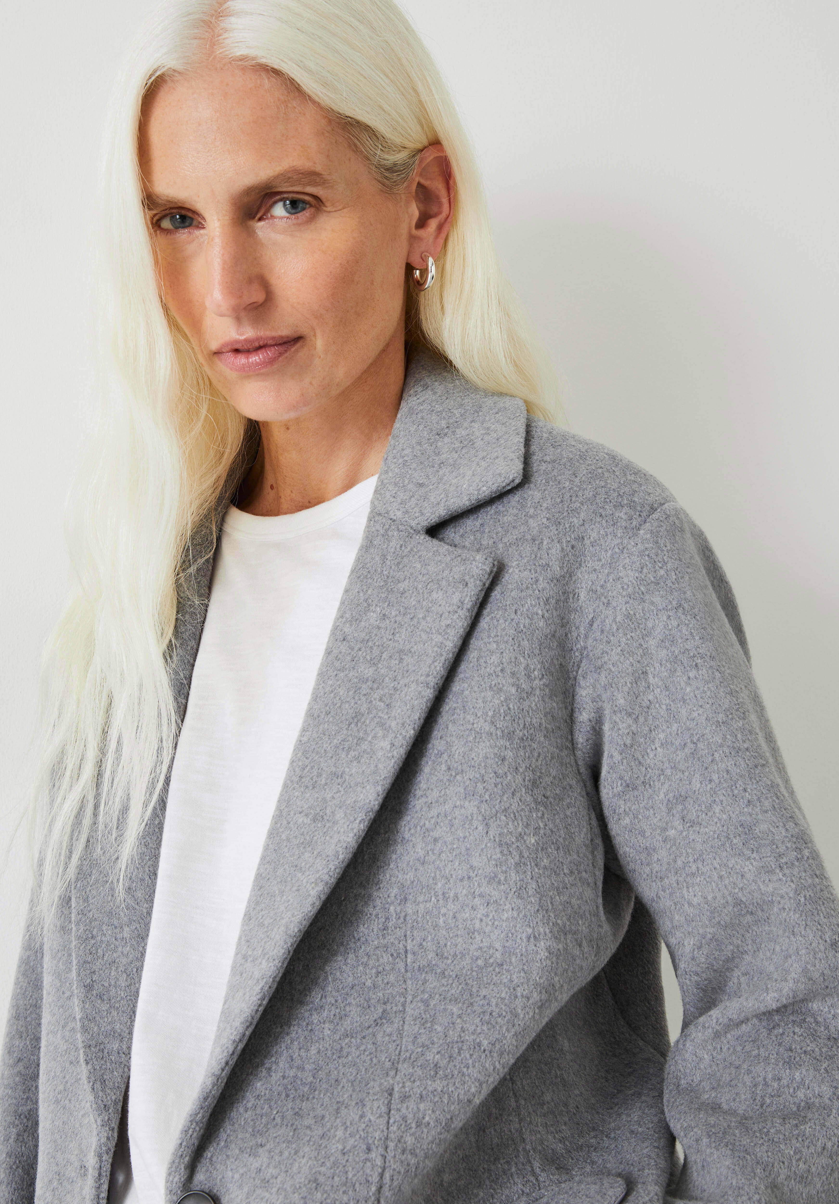 Jayde Wool Blend Blazer Coat