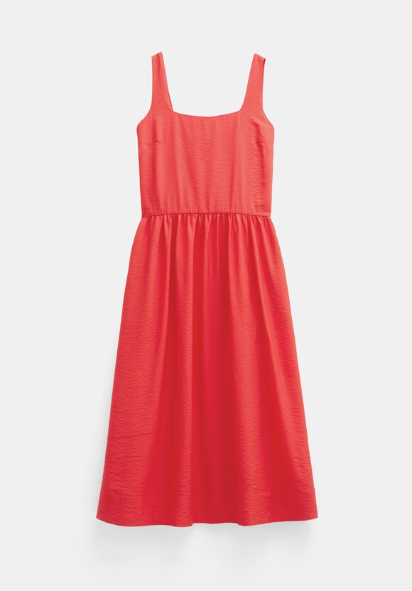 Air Flow Square Neck Midi Ballerina Dress
