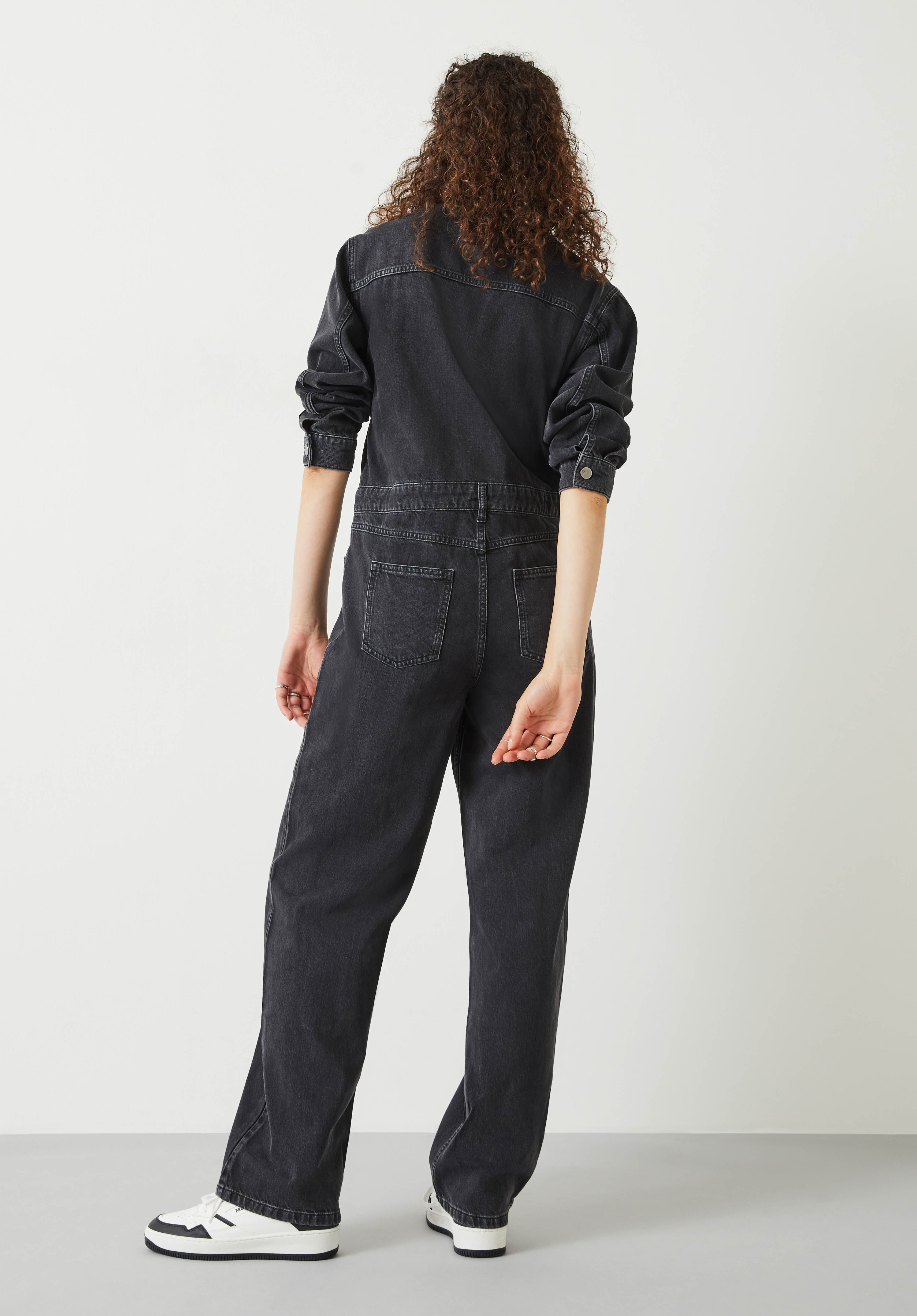 Celia Denim Boilersuit Washed Black hush