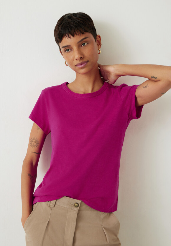 Slim Fit Slub Crew T-Shirt