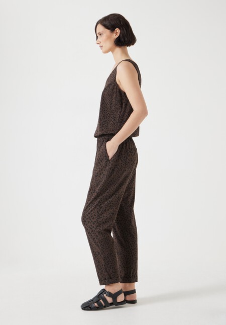 Cropped Jersey Jumpsuit