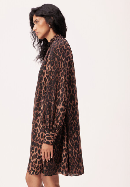 Printed Chiffon Mini Dress