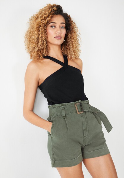 Tura Halterneck Cotton Vest