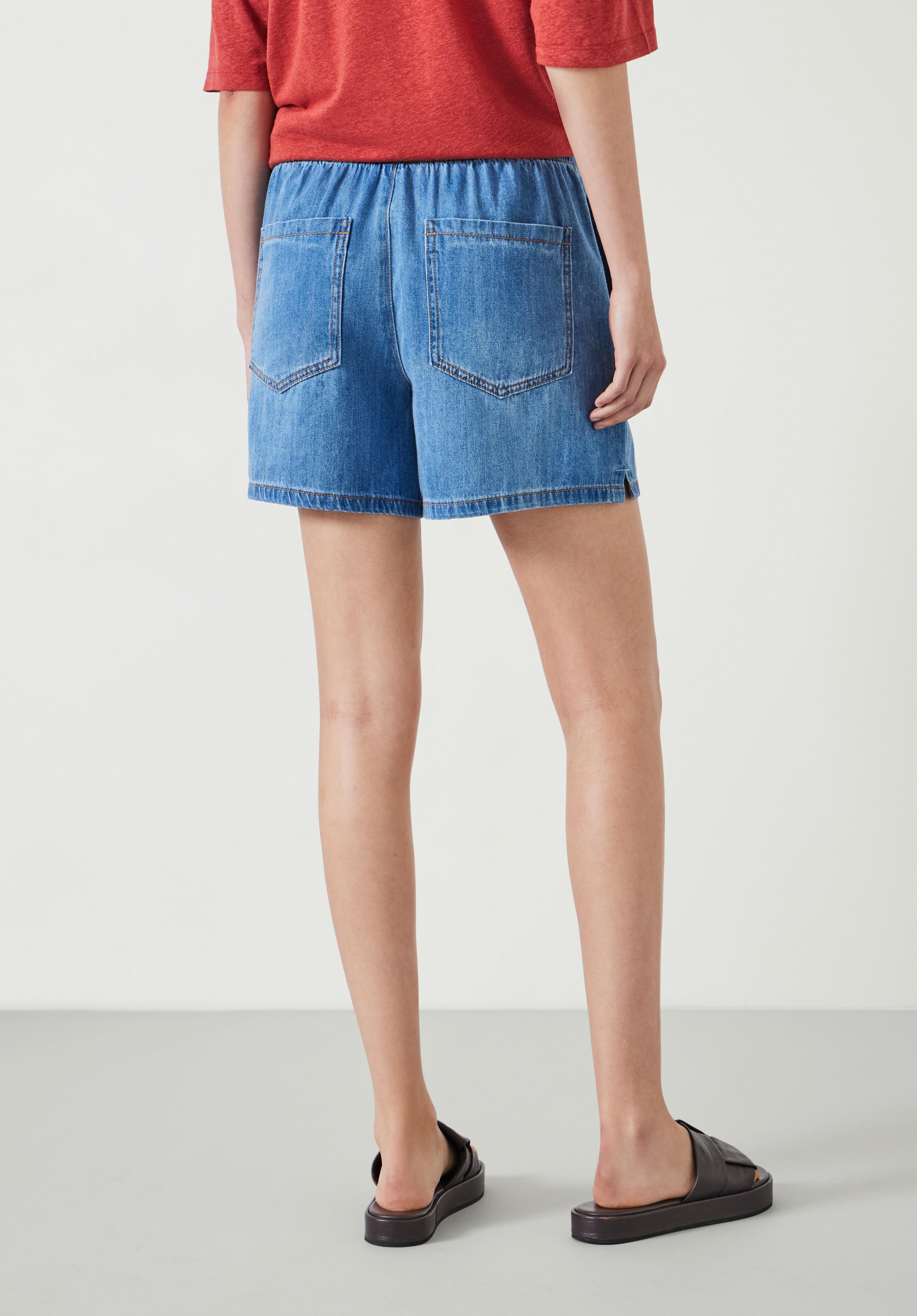 Pull up denim shorts clearance