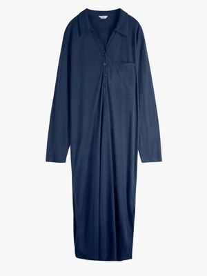 Chesten Linen Blend Jersey Dress