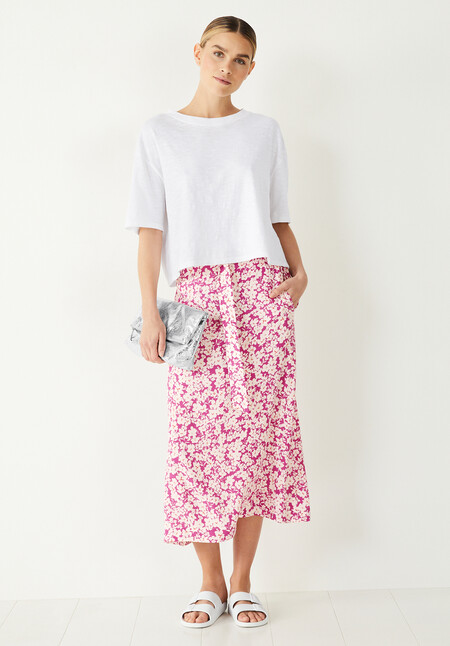 Gigi Belted Midi Skirt
