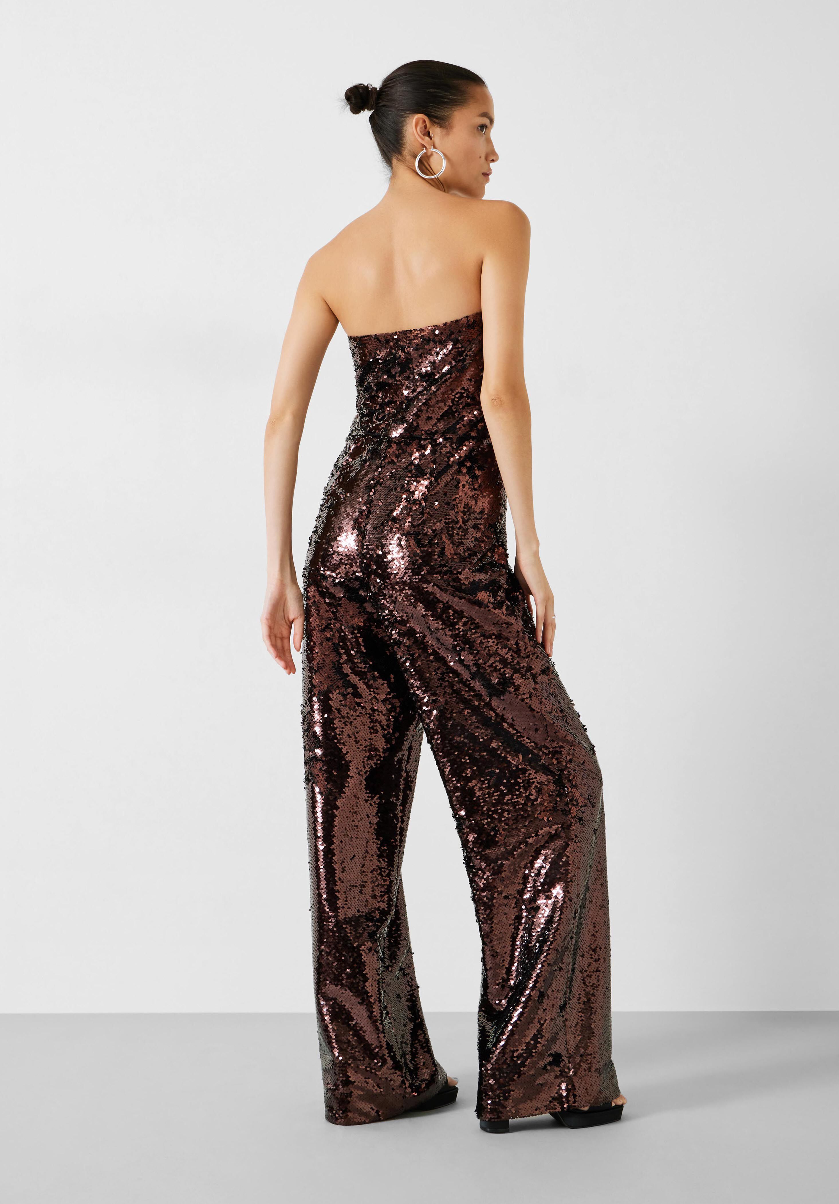 Florence Sequin Jumpsuit Brown hush