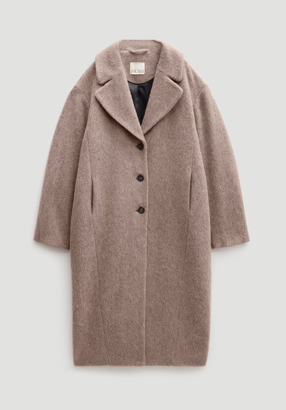 Italian Wool Cocoon Coat
