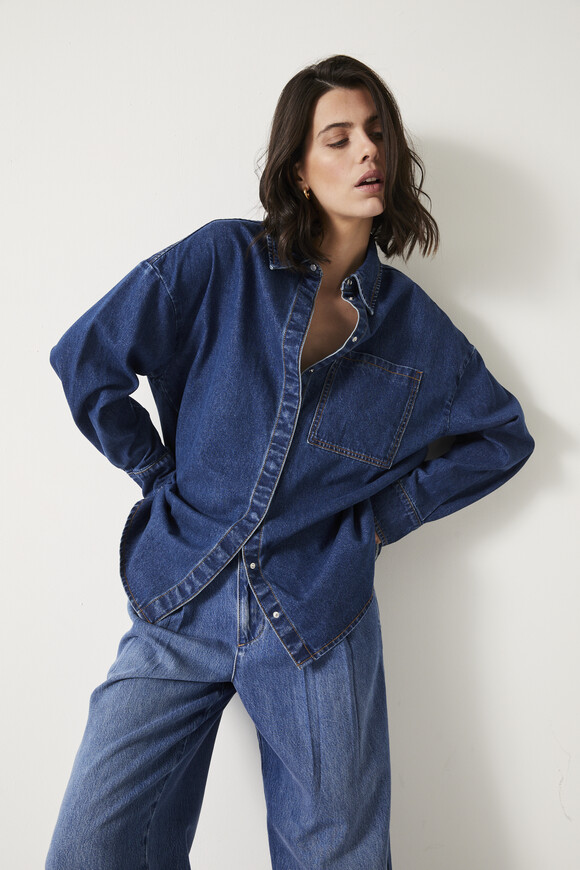 Deanna Relaxed Denim Shirt