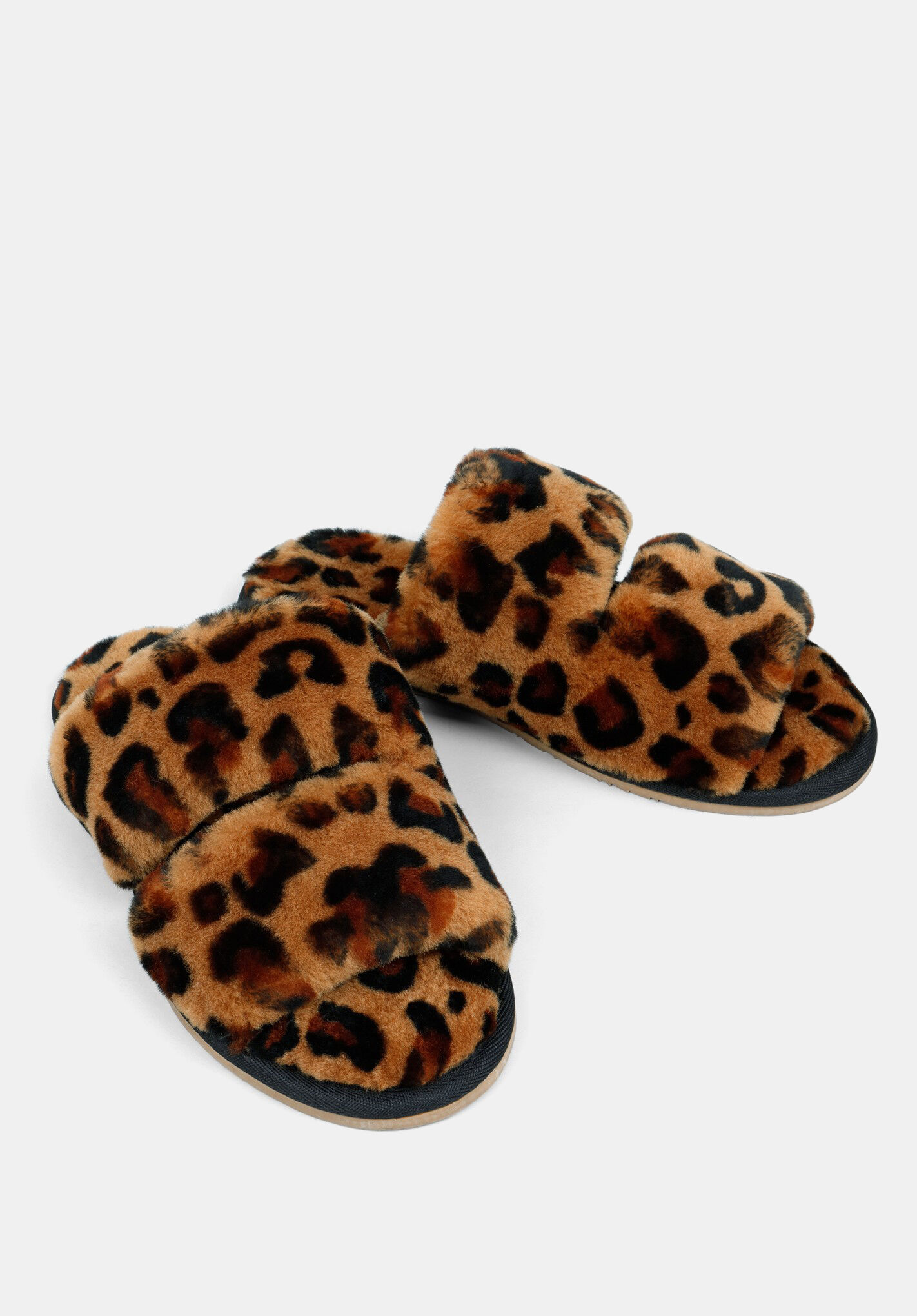 hush leopard slippers