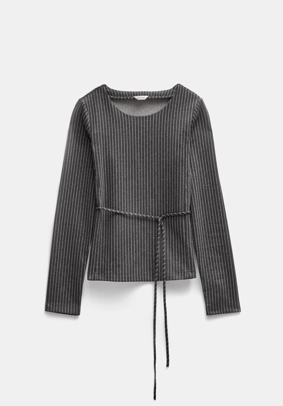 Tie Back Seamed Top