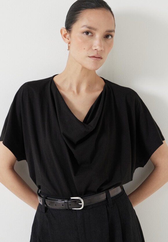 Cowl Neck T-Shirt