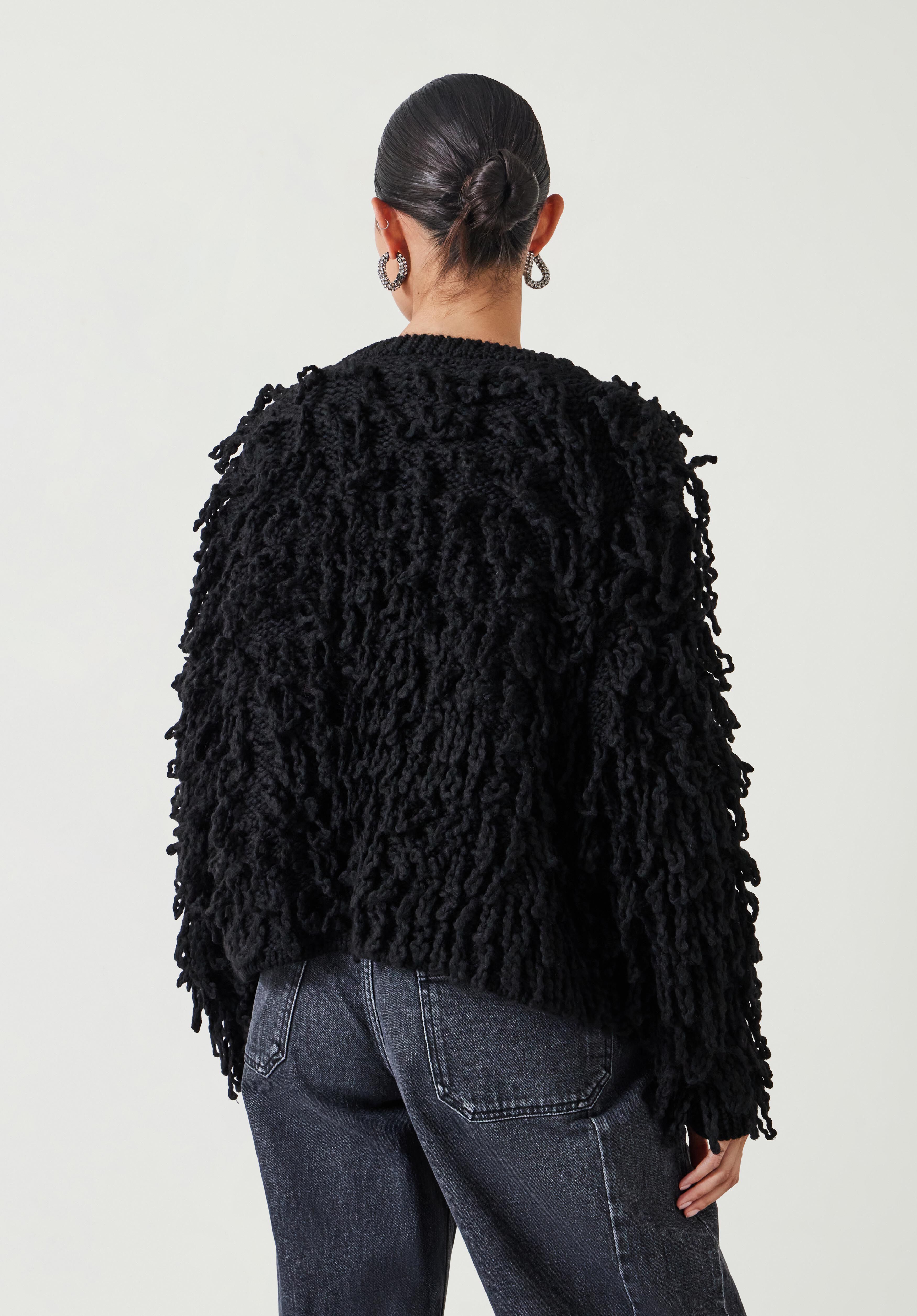 Edge to edge black cardigan online