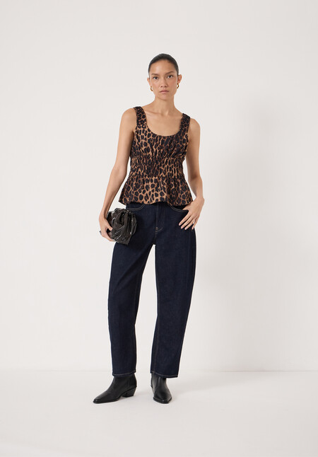 Air Flow Gathered Straps Top