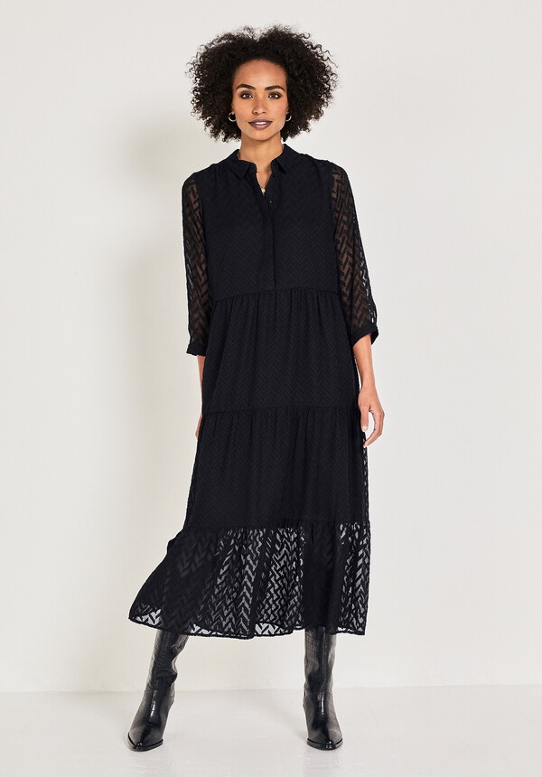 Anoki Jacquard Midi Dress