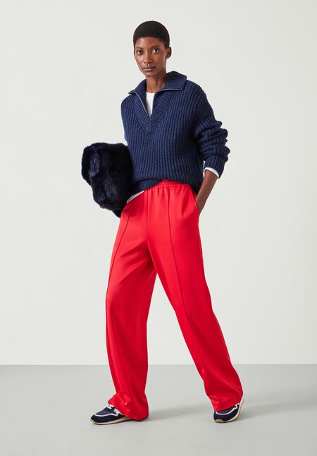 Ella Zip V Neck Jumper