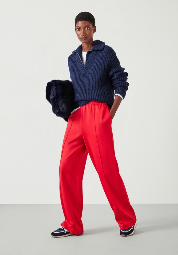 Ella Zip V Neck Jumper
