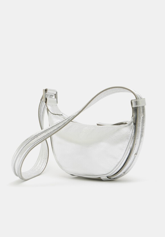 Rory Crescent Leather Crossbody Bag
