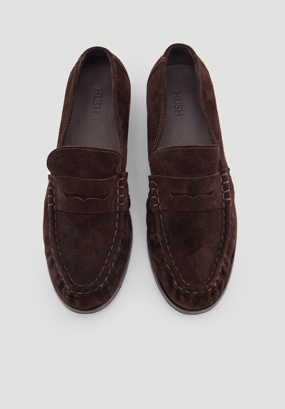 Suede Almond Toe Loafers