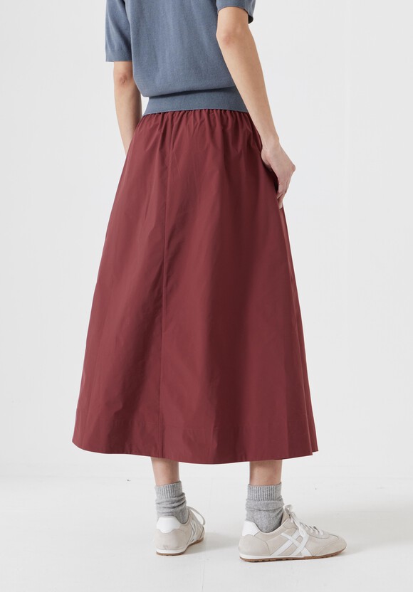 Aya Technical Pull On Midi Skirt