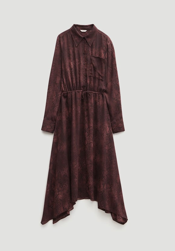 Chiffon Hanky Hem Maxi Dress