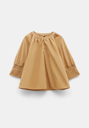 Charlee Button Cotton Top