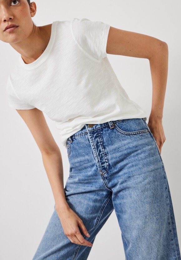 Button Fly Boyfriend Jean