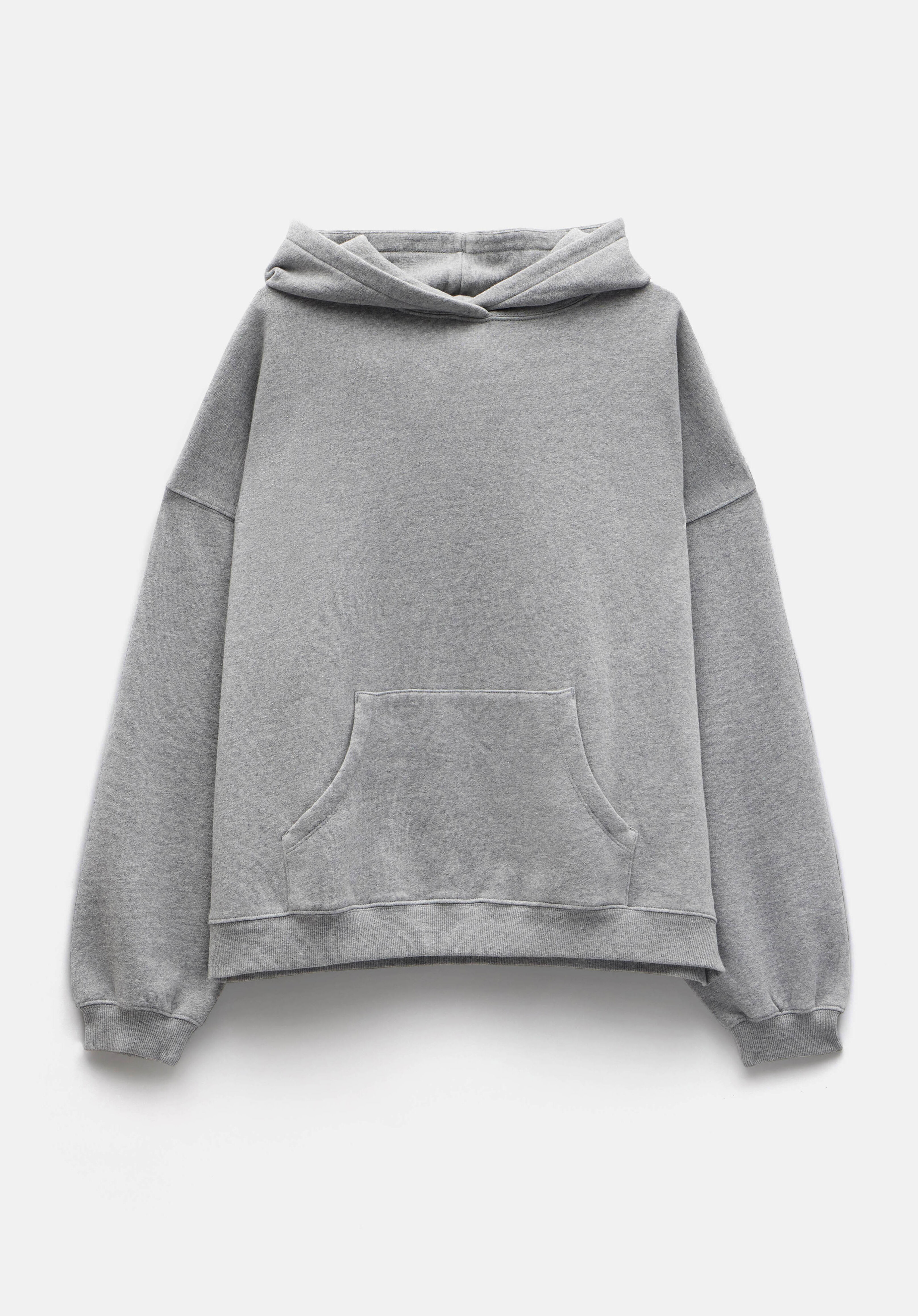 Shay Oversized Hoodie Grey Marl hush