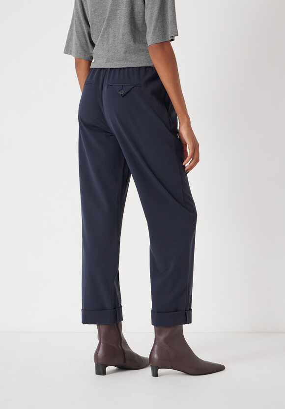 Slim Pull On Suit Trousers