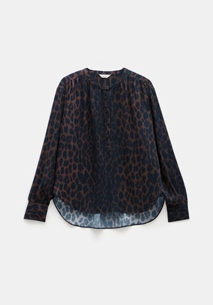 Fernanda Collarless Blouse