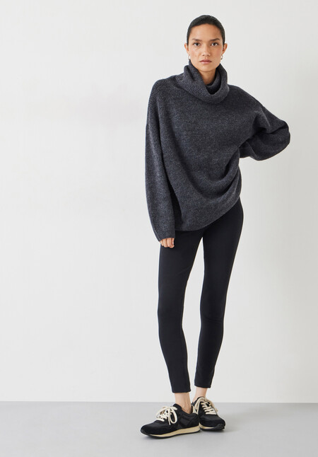 Ribbed Meryl Roll Neck Jumper
