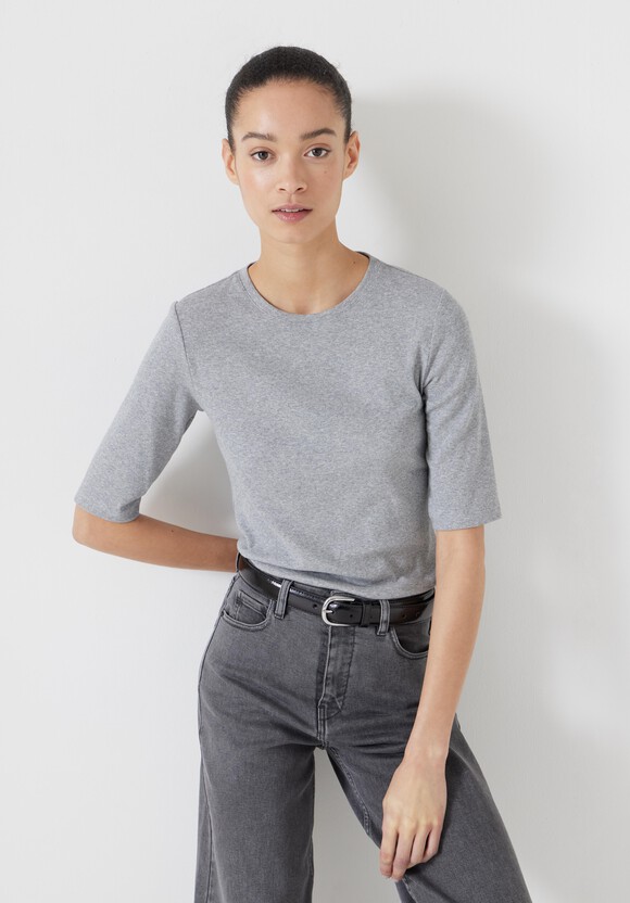 Slim Fit Ribbed T-Shirt
