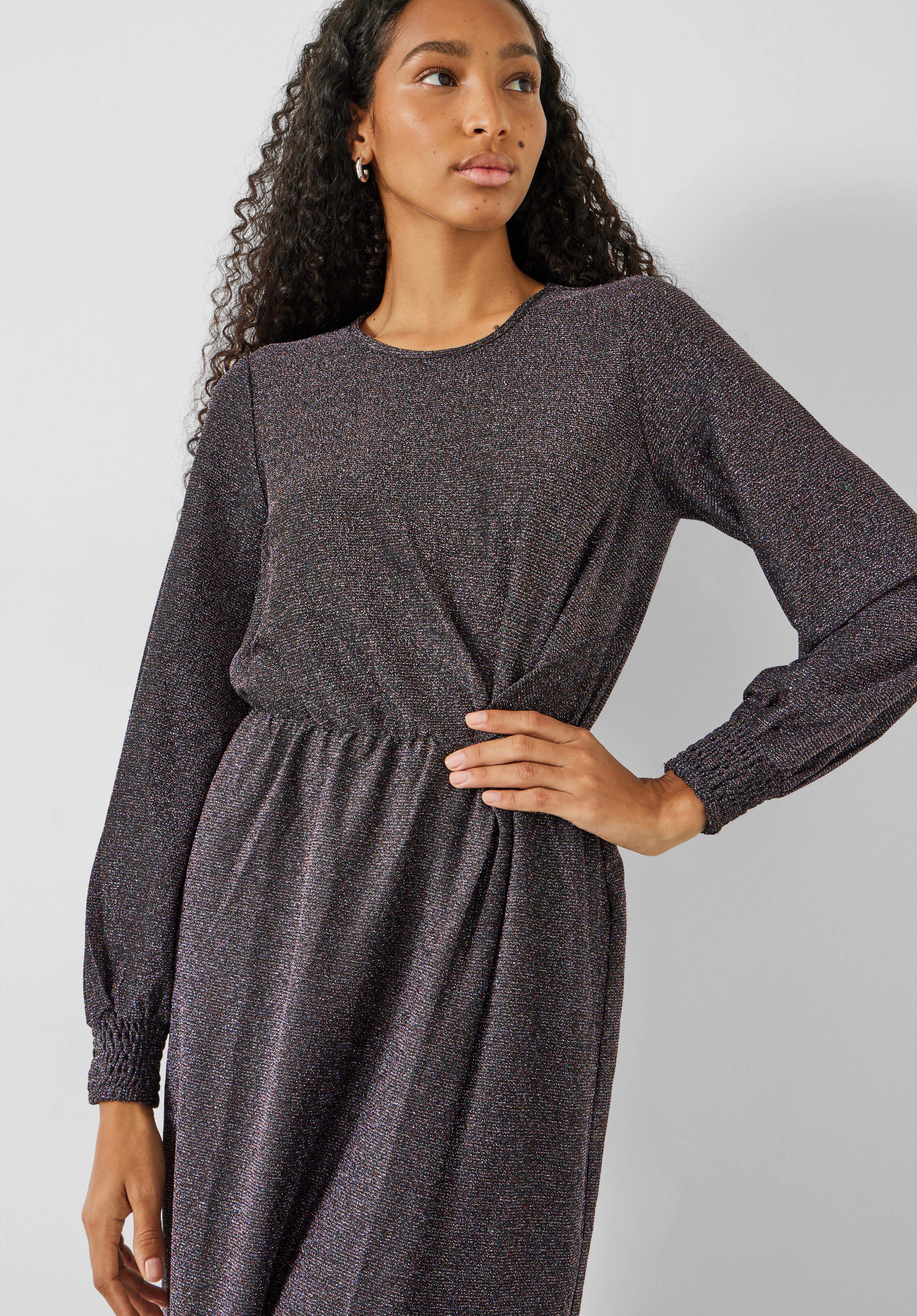 Glitter jersey dress clearance