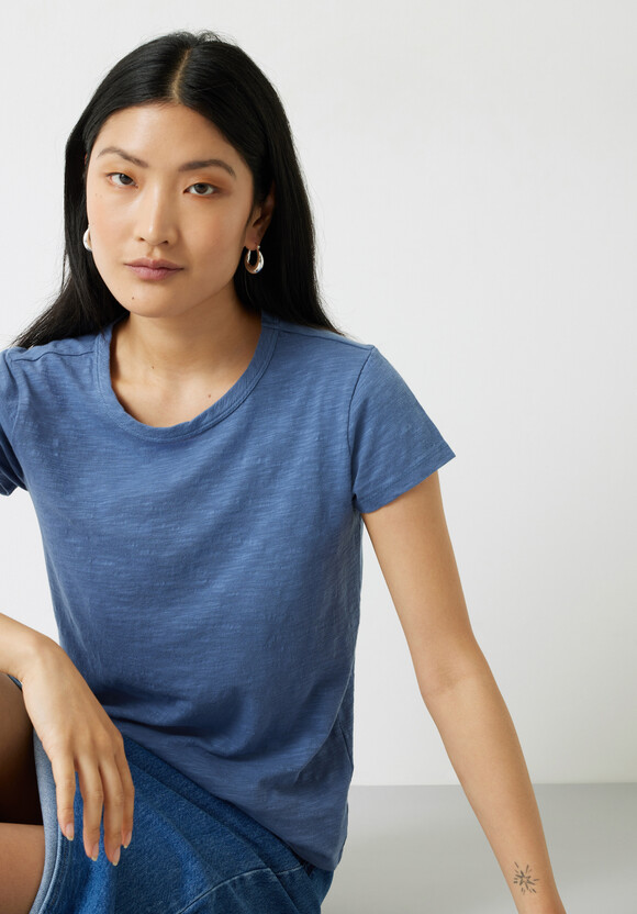 Slim Fit Slub Crew T-Shirt