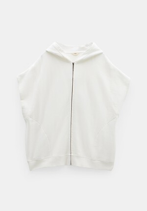 Kiki Oversized Sleeveless Zip Hoodie