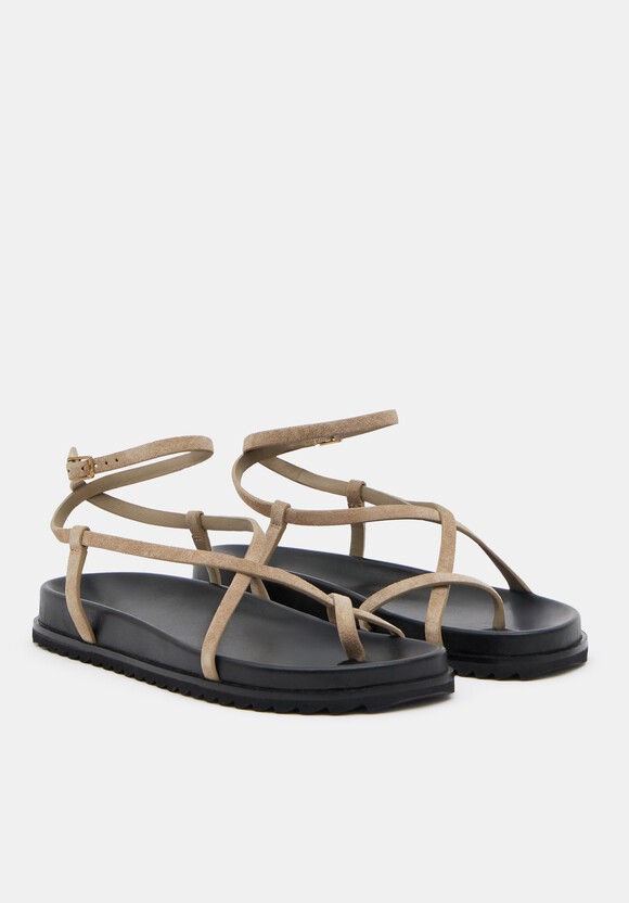 Thea Strappy Suede Sandals