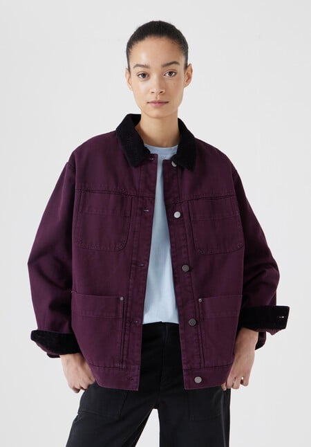 Cord Collar Barn Jacket