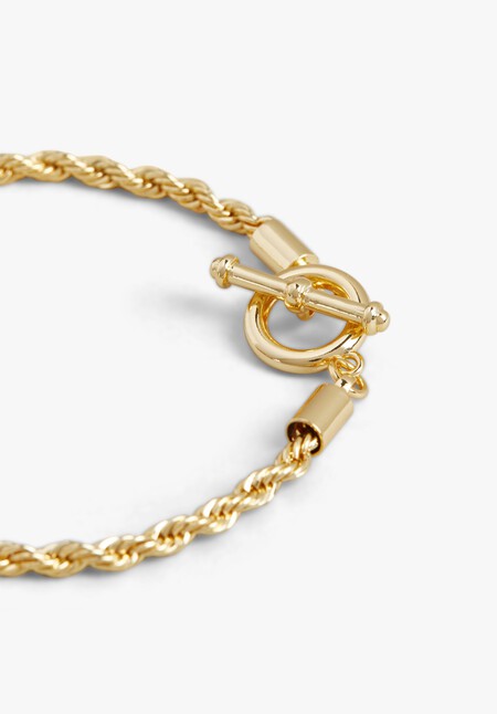 Vale Rope Chain Bracelet and Charms