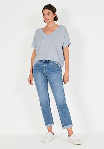 Eve V-Neck Knitted T-Shirt