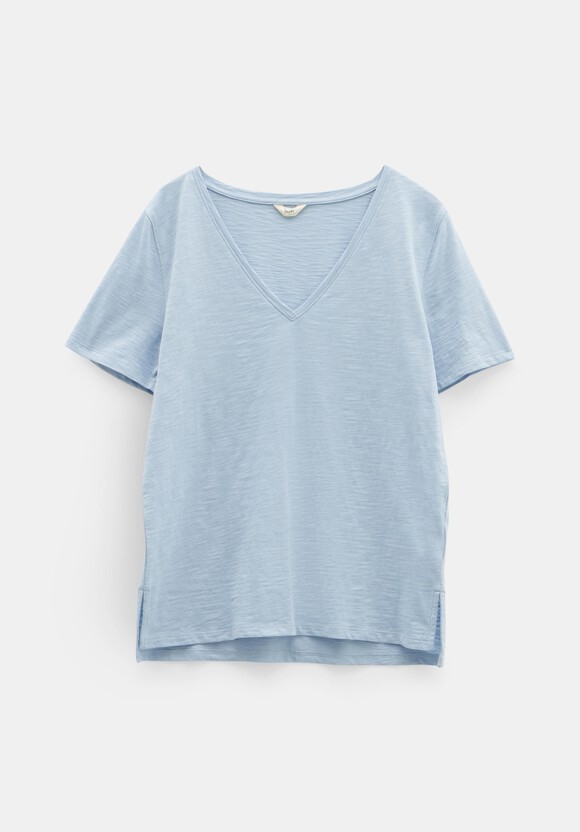 Kali Cotton Slub V-Neck T-Shirt
