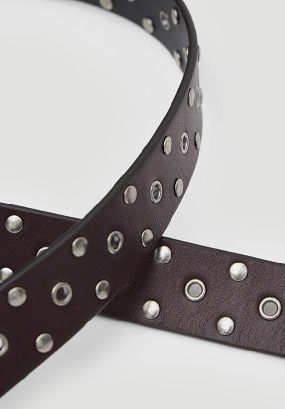 Eyelet Leather Belt