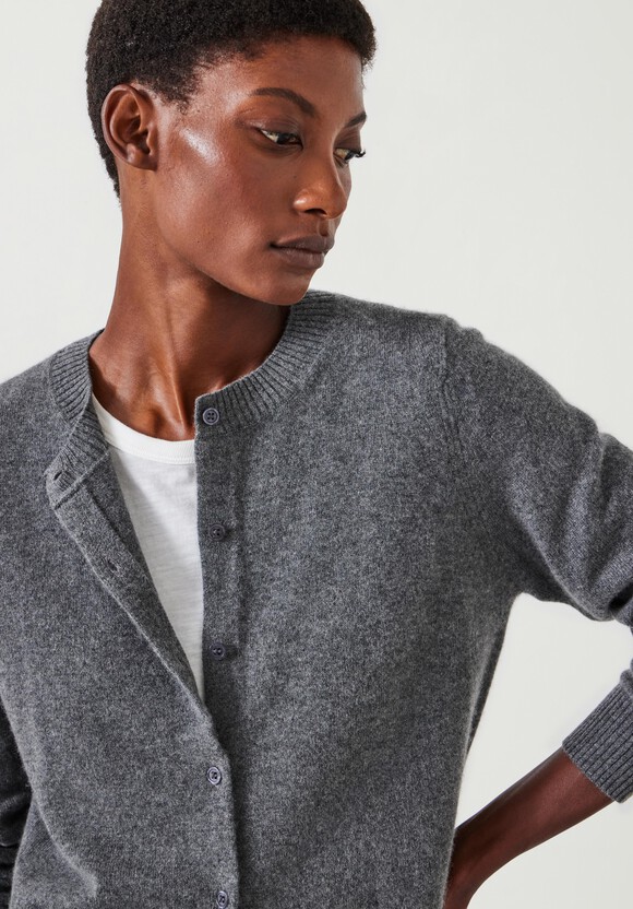 Daphne Cashmere Button Through Slim Cardigan